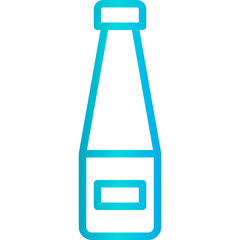 Sauce gradient line icon