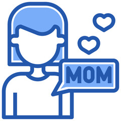 daughter line icon,linear,outline,graphic,illustration