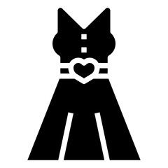 dress glyph icon,linear,outline,graphic,illustration