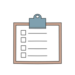 Patient's personal history color illustration.