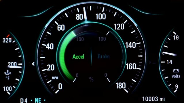 Car modern digital dashboard