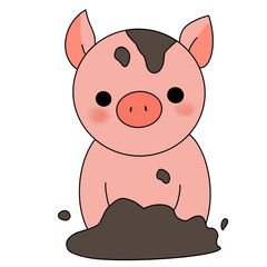Fototapeta premium pig illustration