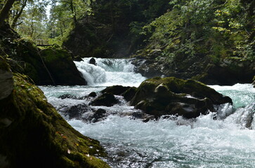  Vintgar Klamm Slowenien Water River wild Rocks