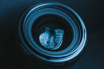 camera lens close up