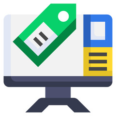 discount flat icon,linear,outline,graphic,illustration