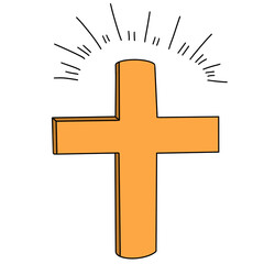 Obraz premium cross illustration