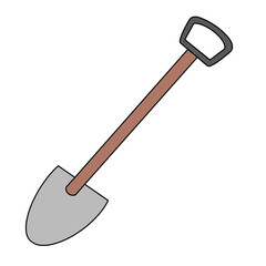 shoveling illustration