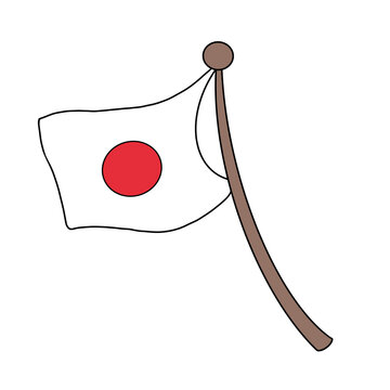 Japan Flag Illustration