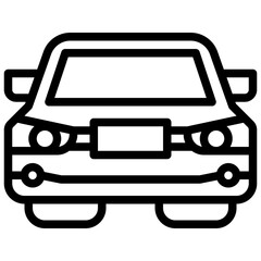 car line icon,linear,,graphic,illustration