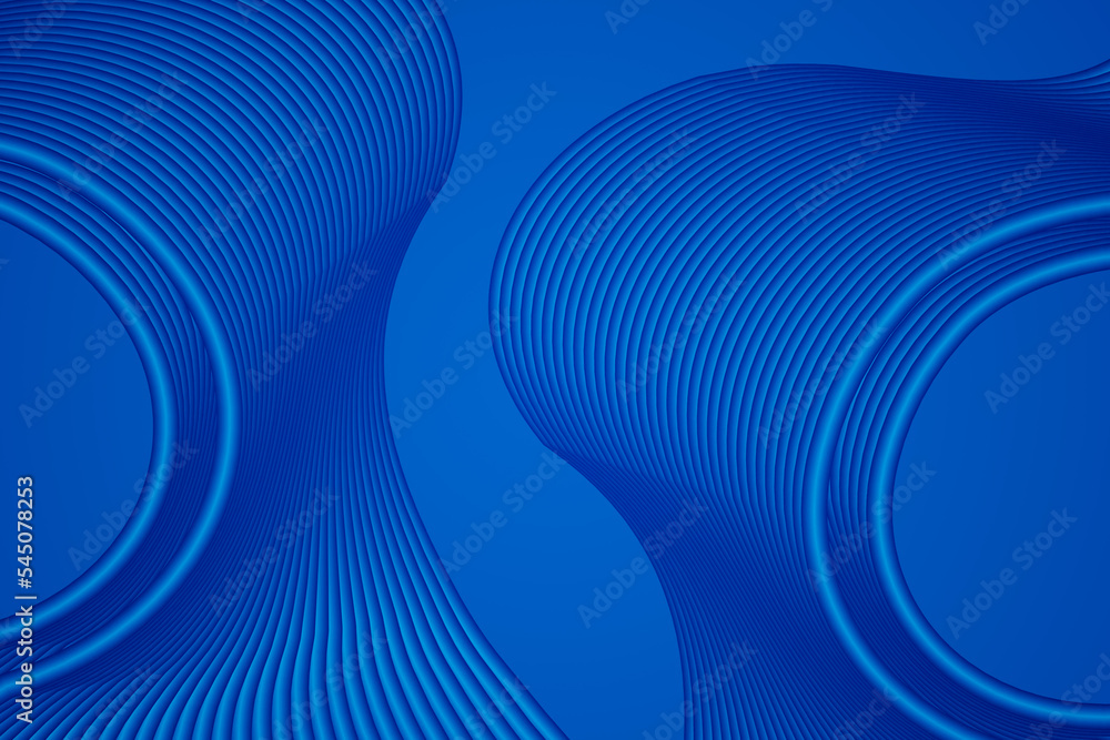 Aufkleber 3d rendering of blue beautiful line texture texture background