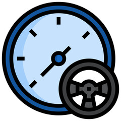 clock line icon,linear,outline,graphic,illustration