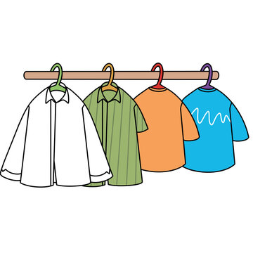 Clothes Hang Line Stock Illustrations – 6,535 Clothes Hang Line