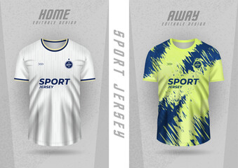 Background template for sports jerseys, team jerseys, club jerseys, white and lime green stripes.