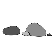 The rock color illustration.