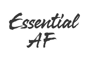 essential af vector lettering