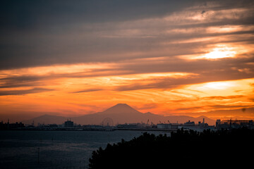 富士山　夕焼け　002