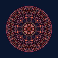 Luxury ornamental mandala design vector