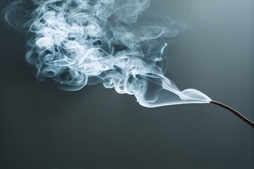 smoke on a white background