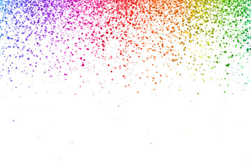 Multicolor confetti isolated