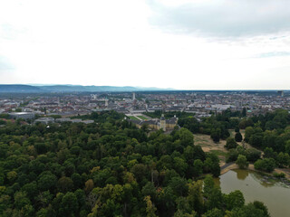 Fototapeta na wymiar Karlsruhe, Deutschland: Blick über die Stadt
