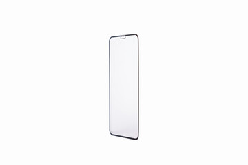 Protective screen for a mobile phone on a white background.