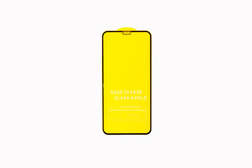 Protective screen for a mobile phone on a white background.
