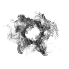 Circle of smoke.