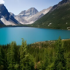 Lake and Mountain