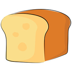 Bread Hand Drawn Sketchy Vector Icon