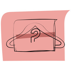 Hanged Towel Colored Vector Icon