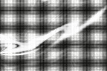 Fototapeta premium Abstract geometric halftone background, dark dots on white background