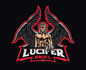 Lucifer mascot logo design