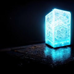 Abstract glowing objects.