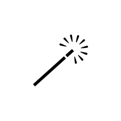 Magic wand icon vector logo design template
