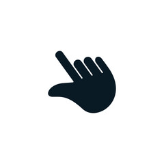 Hand mouse cursor pointer icon flat style