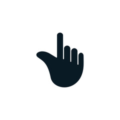 Hand mouse cursor pointer icon flat style