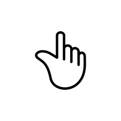 Hand mouse cursor pointer icon flat style