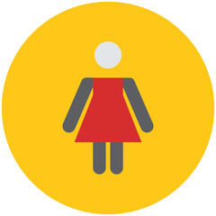 Female Sign Vector Illustration