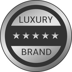 Luxury silver label. Png and Jpeg files