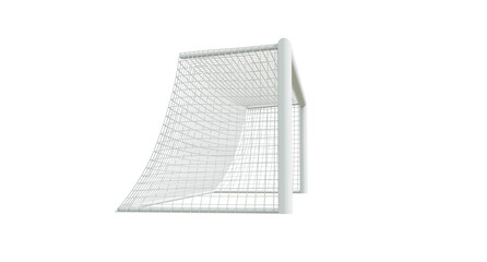 But de football sur fond transparent vue de profil - rendu 3D © Fox_Dsign