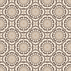 Seamless oriental vector pattern with stylized flowers in ornamental Ottoman kaftan patterns style. Use for fabric design, clothing, home decoration and wallpapers.