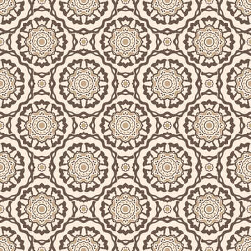 Seamless oriental vector pattern with stylized flowers in ornamental Ottoman kaftan patterns style. Use for fabric design, clothing, home decoration and wallpapers.