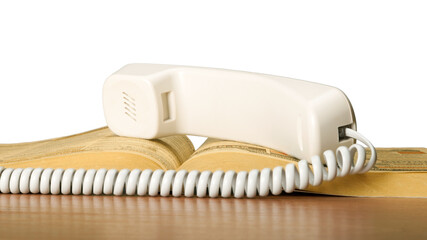 Telephone Receiver on Yellow Pages