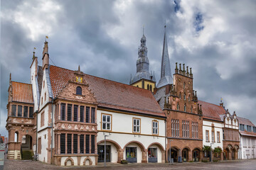 Obraz premium Market Square of Lemgo, Germany