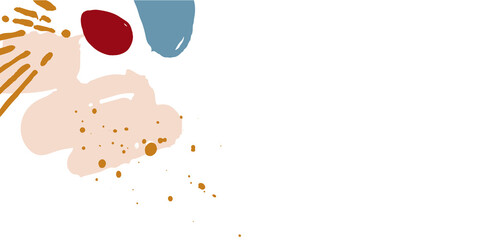 Minimalist brush stroke frame for wedding invitation in vintage and premium design.