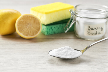 house care natural healthy cleaning with baking soda and lemon.