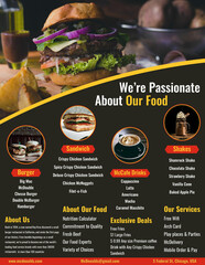 Menu Flyer Design template 