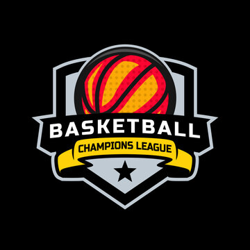 Basketball badge logo