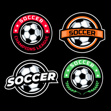 Soccer football badge logo template