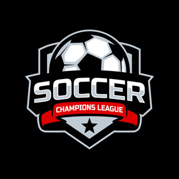 Soccer football badge logo template